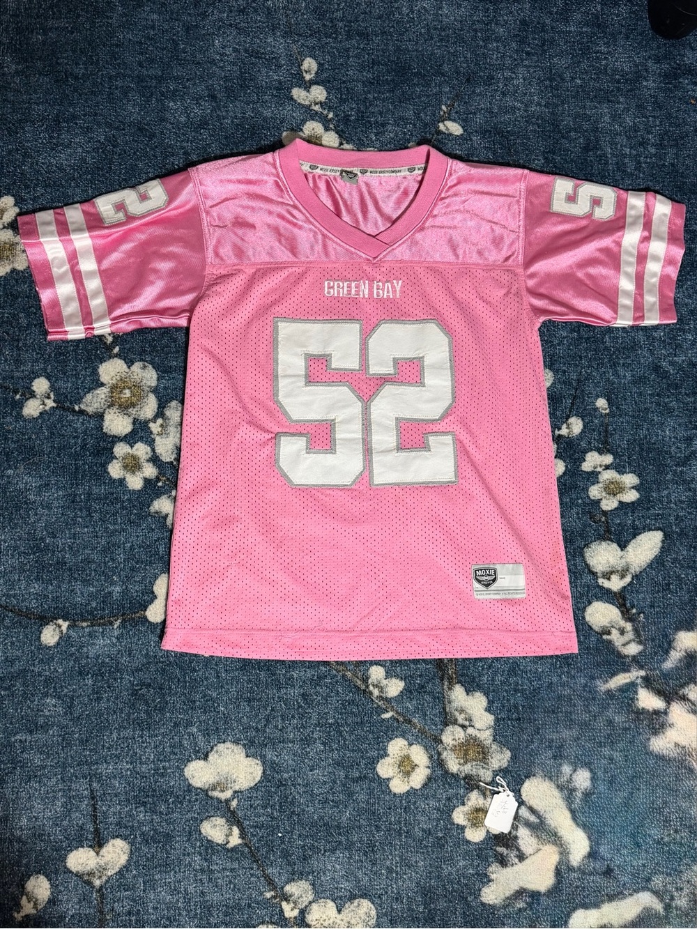Moxie Vintage Pink Green Bay Packers Football Jersey - Women's